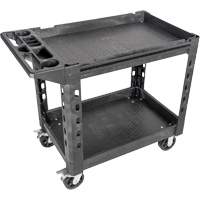 Chariot utilitaire MODbox, 0 tiroirs, 44-63/100" lo x 25-1/2" la x 39" h, Noir Action Paper