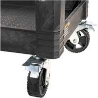 Chariot utilitaire MODbox, 0 tiroirs, 44-63/100" lo x 25-1/2" la x 39" h, Noir Action Paper