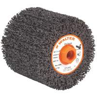 FX Cleaning & Finishing Drum, 4-1/4" Dia. x 4" W, 5/8"-11 Arbor, Coarse Grit Action Paper