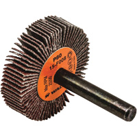 Flap Wheels-Coolcut Flap Wheels, Aluminum Oxide, 80 Grit, 1-1/2" x 3/8" x 1/4" Action Paper