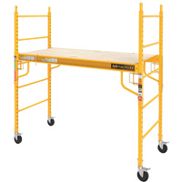Mobile Work Scaffolding - Maxi Square Scaffolding, Steel Frame, 74" D x 74" H VC198 | Action Paper