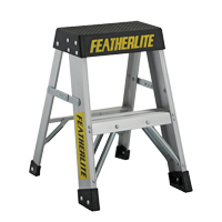 Industrial Extra Heavy-Duty Step Stool/Ladders, 2', Aluminum, 300 lbs. Capacity, Type 1A Action Paper