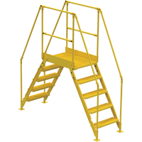 Crossover Ladder, 79 1/2" Overall Span, 50" H x 24" D, 24" Step Width VC450 | Action Paper