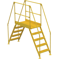 Crossover Ladder, 103-1/2" Overall Span, 50" H x 48" D, 24" Step Width VC452 | Action Paper