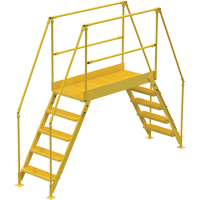Crossover Ladder, 115-1/2" Overall Span, 50" H x 60" D, 24" Step Width VC453 | Action Paper