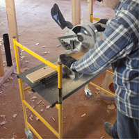 Jobsite Series 4' Basic Mini Scaffold Kit, Steel Frame, 41" D x 45-3/4" H Action Paper