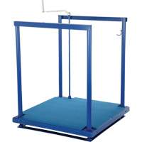 Ergonomic Posi-Crank Platform With Anti-Fatigue Mat, 36" W x 72" D, 500 lbs. Capacity, All-Welded VD460 | Action Paper