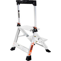 Jumbo Step Ladder, 1.5', Aluminum, 375 lbs. Capacity, Type 1AA Action Paper