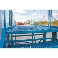 Snow Ladder, Steel, 10 Steps, 99" H, 85-1/2" D, 48" Step, Serrated Action Paper