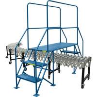 Crossover Ladder, 35-1/2" Overall Span, 31-1/2" H x 22" D, 22" Step Width Action Paper