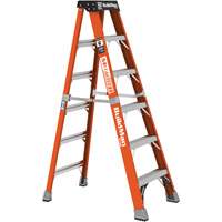 Step Ladder, 6', Fibreglass, 375 lbs. Capacity, Type 1AA Action Paper