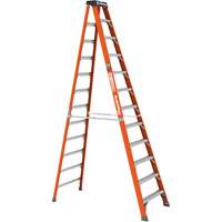 Step Ladder, 12', Fibreglass, 375 lbs. Capacity, Type 1AA Action Paper