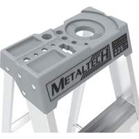 Step Ladder with Paint Tray, 10', Aluminum, 225 lbs. Capacity, Type 2 Action Paper