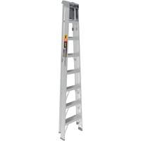 Step Ladder with Paint Tray, 8', Aluminum, 225 lbs. Capacity, Type 2 Action Paper