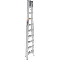 Step Ladder with Paint Tray, 10', Aluminum, 225 lbs. Capacity, Type 2 Action Paper