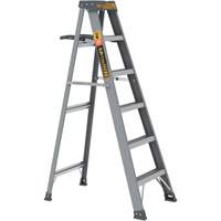 Step Ladder with Paint Tray, 6', Fibreglass, 225 lbs. Capacity, Type 2 Action Paper
