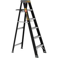 Step Ladder with Paint Tray, 6', Fibreglass, 250 lbs. Capacity, Type 1 Action Paper