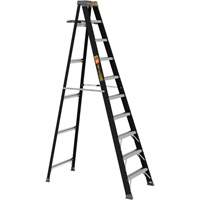 Step Ladder with Paint Tray, 10', Fibreglass, 250 lbs. Capacity, Type 1 Action Paper