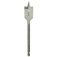 Flat Boring Bit, 7/16" Diameter, 1/4" Hex Shank, 6" Length Action Paper