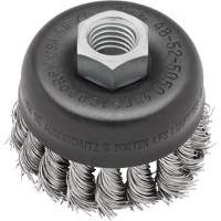 Knot Wire Cup Brush, 3" Dia. x 5/8"-11 Arbor VF916 | Action Paper
