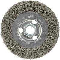 Crimped Wire Wheel, 4" Dia., 0.12" Fill, 5/8"-11 Arbor VF920 | Action Paper