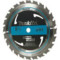 Carbide-Tipped Circular Framing Saw Blade, 8-1/4", 24 Teeth, Wood Use Action Paper