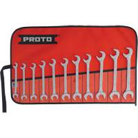 11-Piece Angled Open-End Wrench Set, Polished Action Paper