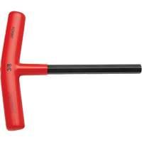 Hex Key, Hex End, 3/8" x 6" L, T Handle Action Paper