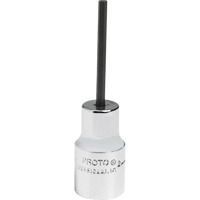 Douille &agrave; embout, Hexagonale, 2,5 mm x 1-7/8" lo, Prise 1/4" Action Paper