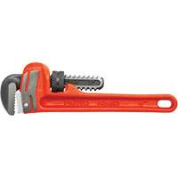 Heavy-Duty Cast Iron Pipe Wrench, 3/4" Jaw Capacity, 6" Long, Powder Coated Finish, None Handle Action Paper