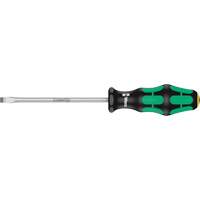Tapered Slotted Screwdriver, 1.0 mm, 5-1/8" L, Plastic Handle Action Paper
