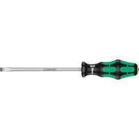 Tapered Slotted Screwdriver, 7 mm, 10-1/16" L, Plastic Handle Action Paper