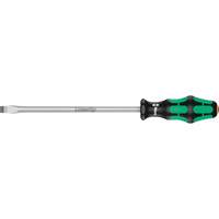 Tapered Slotted Screwdriver, 3/8", 12" L, Plastic Handle Action Paper