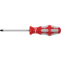 Robertson Screwdriver, #00 Tip, Round, 5-9/16" L, Plastic Handle Action Paper