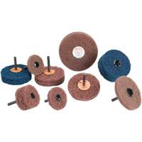 Meule Buff & Blend Standard Abrasives, 3" dia. x 1/4" la, Arbre 1/4", Oxyde d'aluminium Action Paper