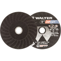 Zipcut Reinforced Cut-Off Wheel, 6" x 3/64", 7/8" Arbor, Type 1, Aluminum Oxide, 10200 RPM Action Paper