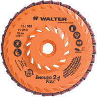 Enduro-Flex 2-in-1 Flap Disc, 5" x 5/8"-11, 80 Grit, Ceramic Action Paper