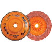 Enduro-Flex Turbo Flap Disc, 4-1/2" x 5/8"-11, Type 27S, 36/60 Grit, Ceramic Action Paper