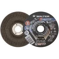 XCAVATOR Grinding Wheel, 4-1/2" x 1/4", 7/8" Arbor, Zirconium, Type 27 Action Paper