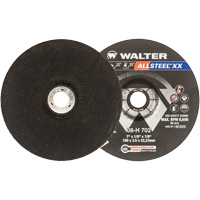 Allsteel™ XX Depressed Centre Grinding Wheels, 7" x 1/8", 7/8" arbor, Type 27 VV722 | Action Paper