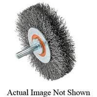 Mounted Crimped Wire Wheel, 3" Dia., 0.0118" Fill VV745 | Action Paper