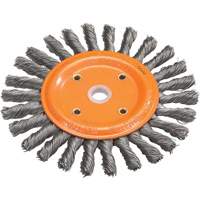 Knot-Twisted Wire Bench Wheel, 8" Dia., 0.0118" Fill, 5/8" Arbor, Steel VV861 | Action Paper