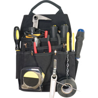 Professional Electrician's Pouches, Multiple Tool Holder, Polyester, 11 Pockets Action Paper