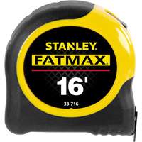 FatMax&reg; Measuring Tape, 1-1/4" x 16', 16ths of an Inch Graduations Action Paper