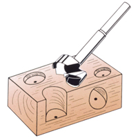 Forstner Bit, 2/5", 8 mm Shank, 3-1/2" Length Action Paper