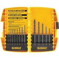 Black & Gold Drill Bit Set, 13 Pieces, High Speed Steel Action Paper