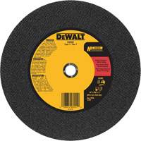 General Purpose Metal Cutting Chop Saw Wheel, 14" x 7/64", 1" Arbor, Type 1, Aluminum Oxide, 4300 RPM Action Paper