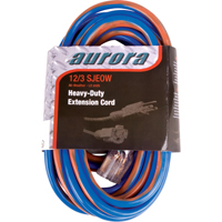 TPE-Rubber Extension Cord With Light Indicator, All-Weather, SJEOW, 12/3 AWG, 15 A, 50' Action Paper