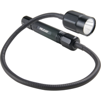 Flex-Neck Flashlight, LED, Aluminum Action Paper