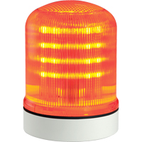 Streamline&reg; Modular Multifunctional LED Beacons, Continuous/Flashing/Rotating, Amber Action Paper